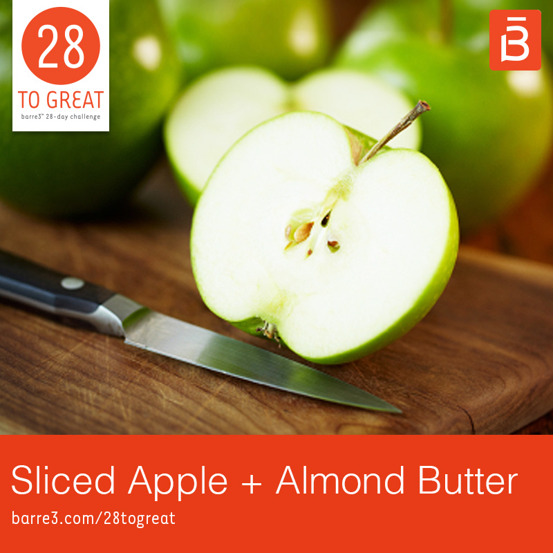 Sliced Apple & Almond Butter