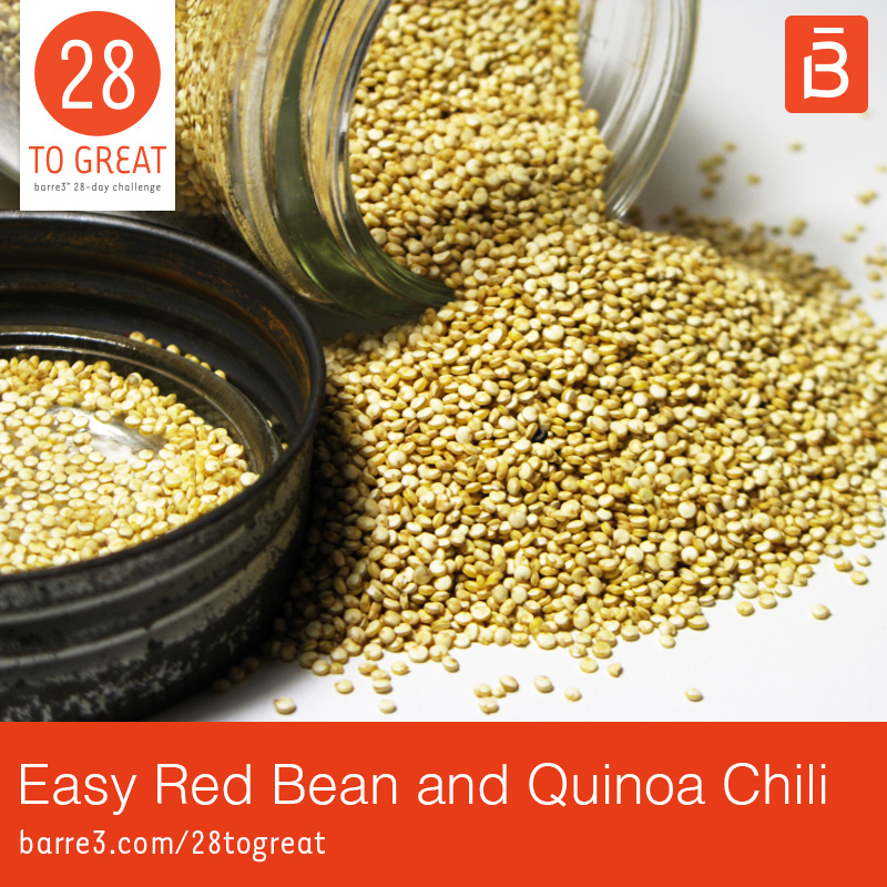 Easy Red Bean & Quinoa Chili