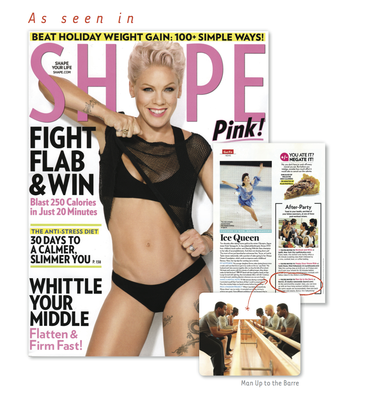 Shape Magazine Spotlight on barre3
