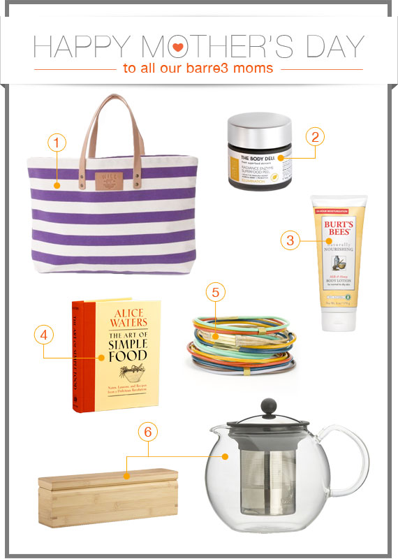 barre3 approved: Mother’s Day Gifts