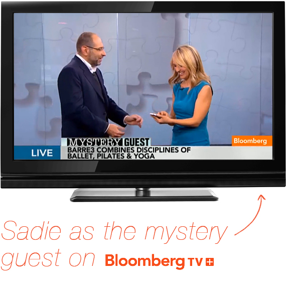 Sadie Lincoln + barre3 Mobile App Featured on Bloomberg TV