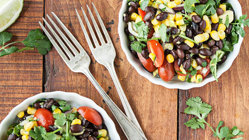 Black Bean + Corn Salad with Cilantro-Lime Dressing