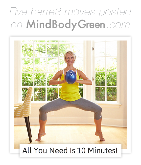 5 barre3 Moves on Mind Body Green