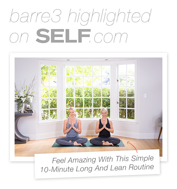 barre3 10-Minute Workout on Self.com