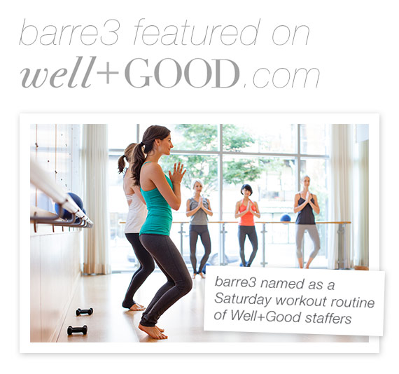 barre3 Selected as Well + Good NYC Staff Favorite