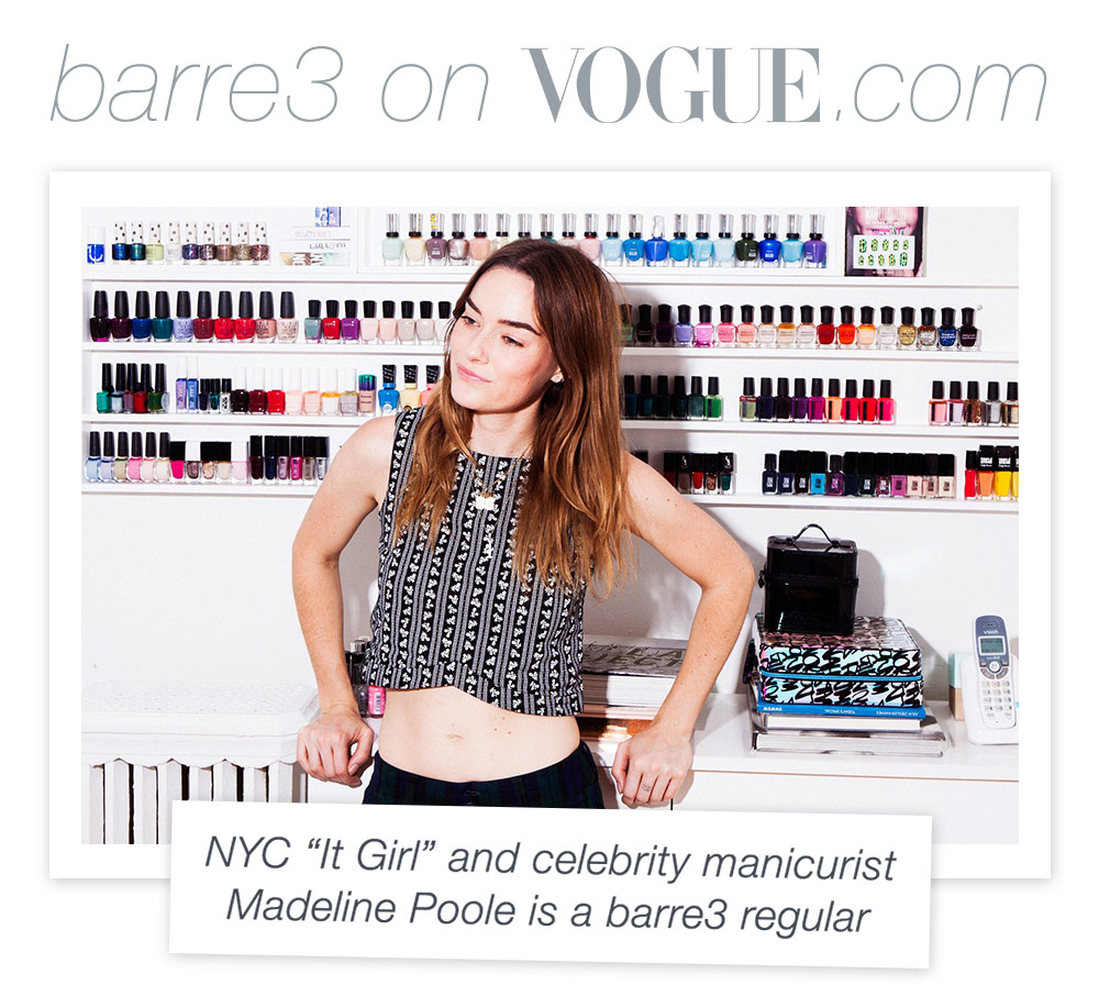 barre3 Featured on Vogue.com