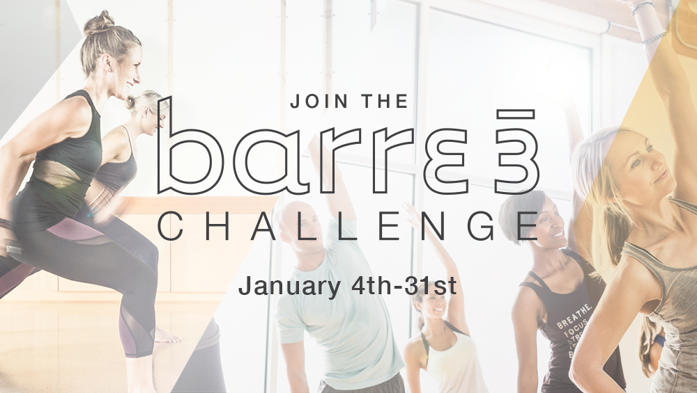 Join the barre3 Challenge January 4th—31st