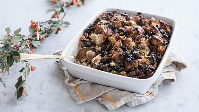 Introducing: The New Thanksgiving Classics—Sausage, Kale + Pecan Stuffing