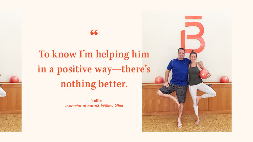 MY DAD CAME TO MY BARRE3 CLASS—AND FELL IN LOVE WITH IT