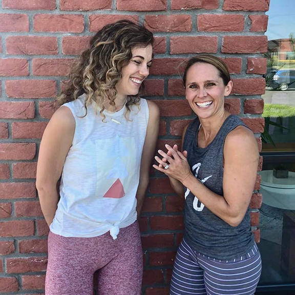 TIffany with former barre3 Camas studio owner, Carrie